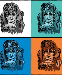 Pop art monkeys