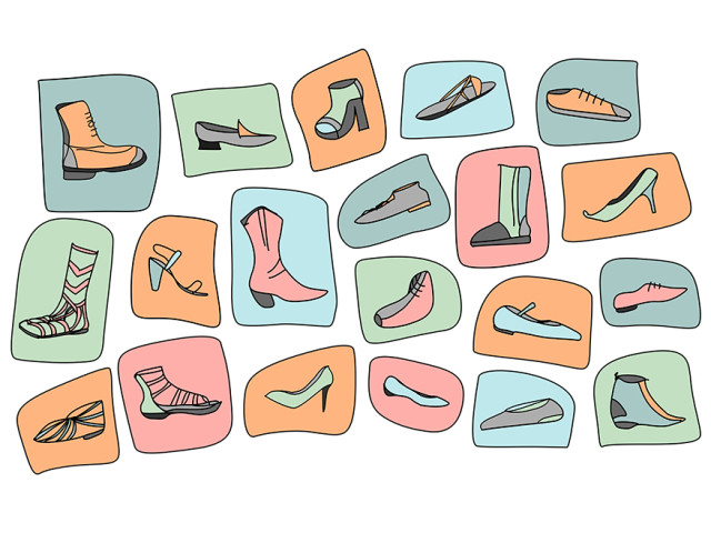 Pop Art Shoes Icons